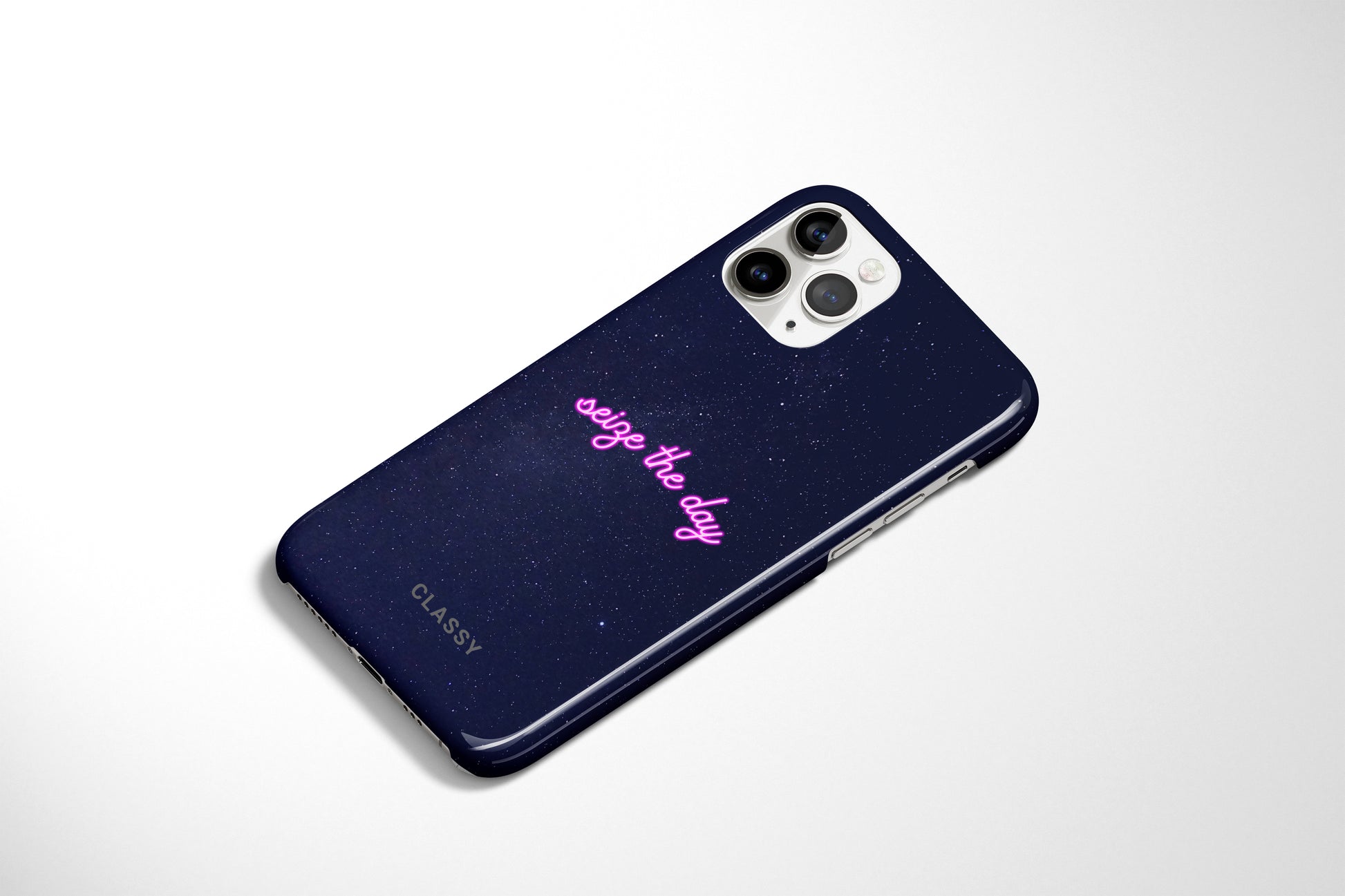 Seize the Day | Blue Snap Case - Classy Cases - Phone Case - iPhone 12 Pro Max - Glossy -