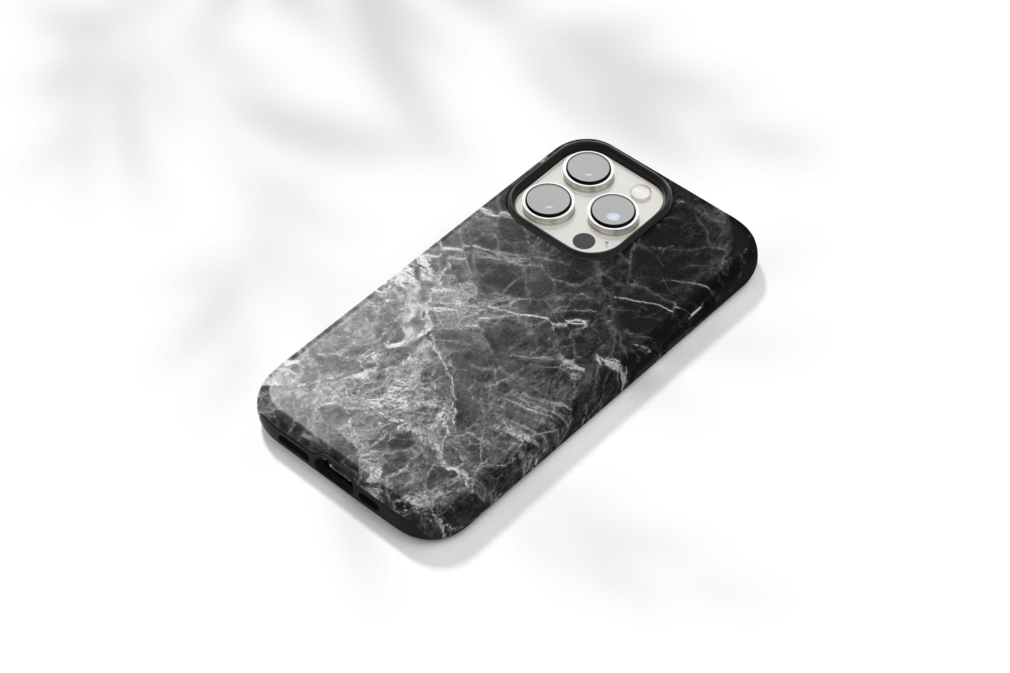 Black Marble Tough Case - Classy Cases - Phone Case - Samsung Galaxy S22 - Glossy -