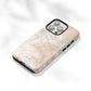 Light Orange Marble Tough Case - Classy Cases - Phone Case - Samsung Galaxy S22 - Glossy -