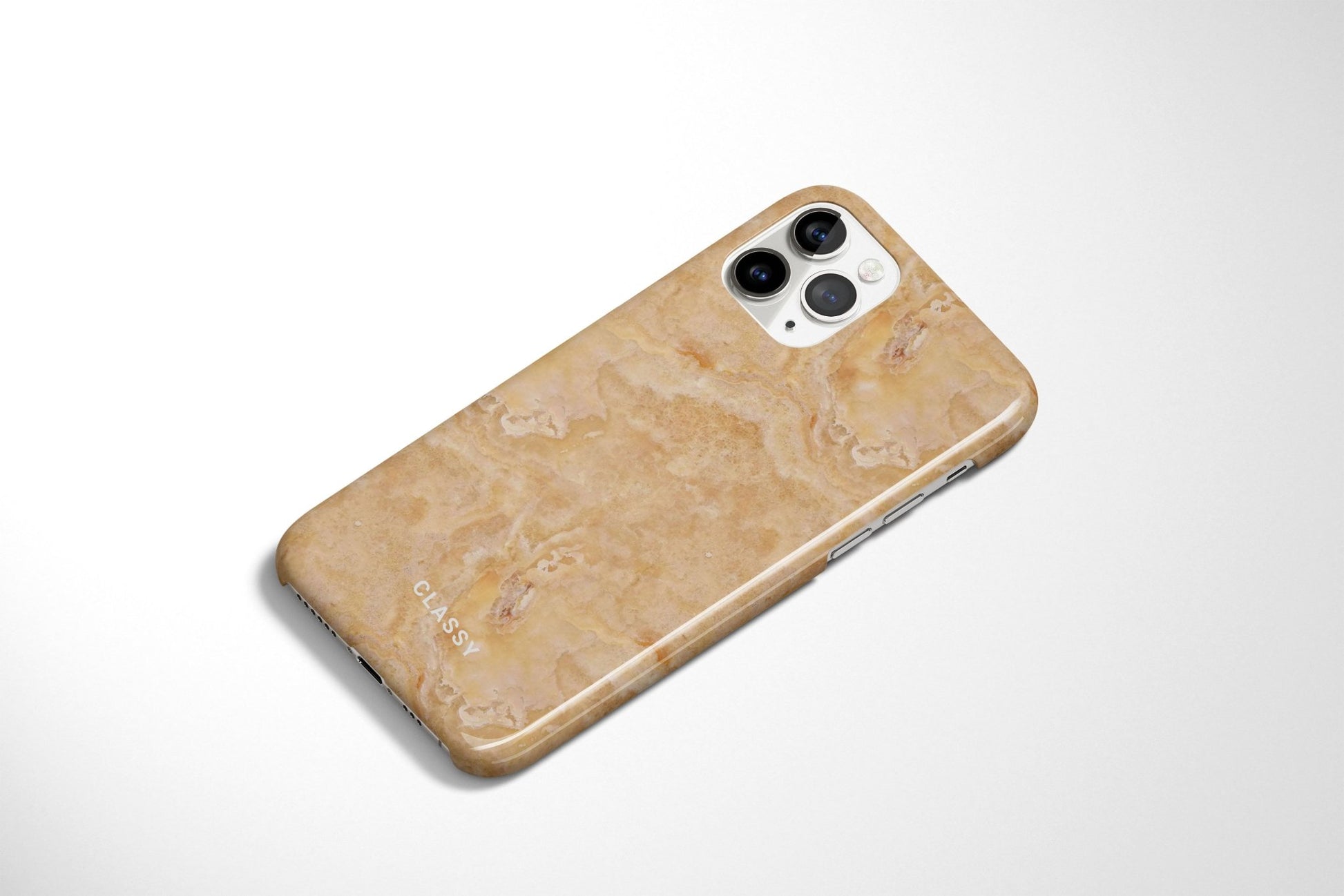 Beige Marble Snap Case - Classy Cases - Phone Case - iPhone 14 - Glossy -