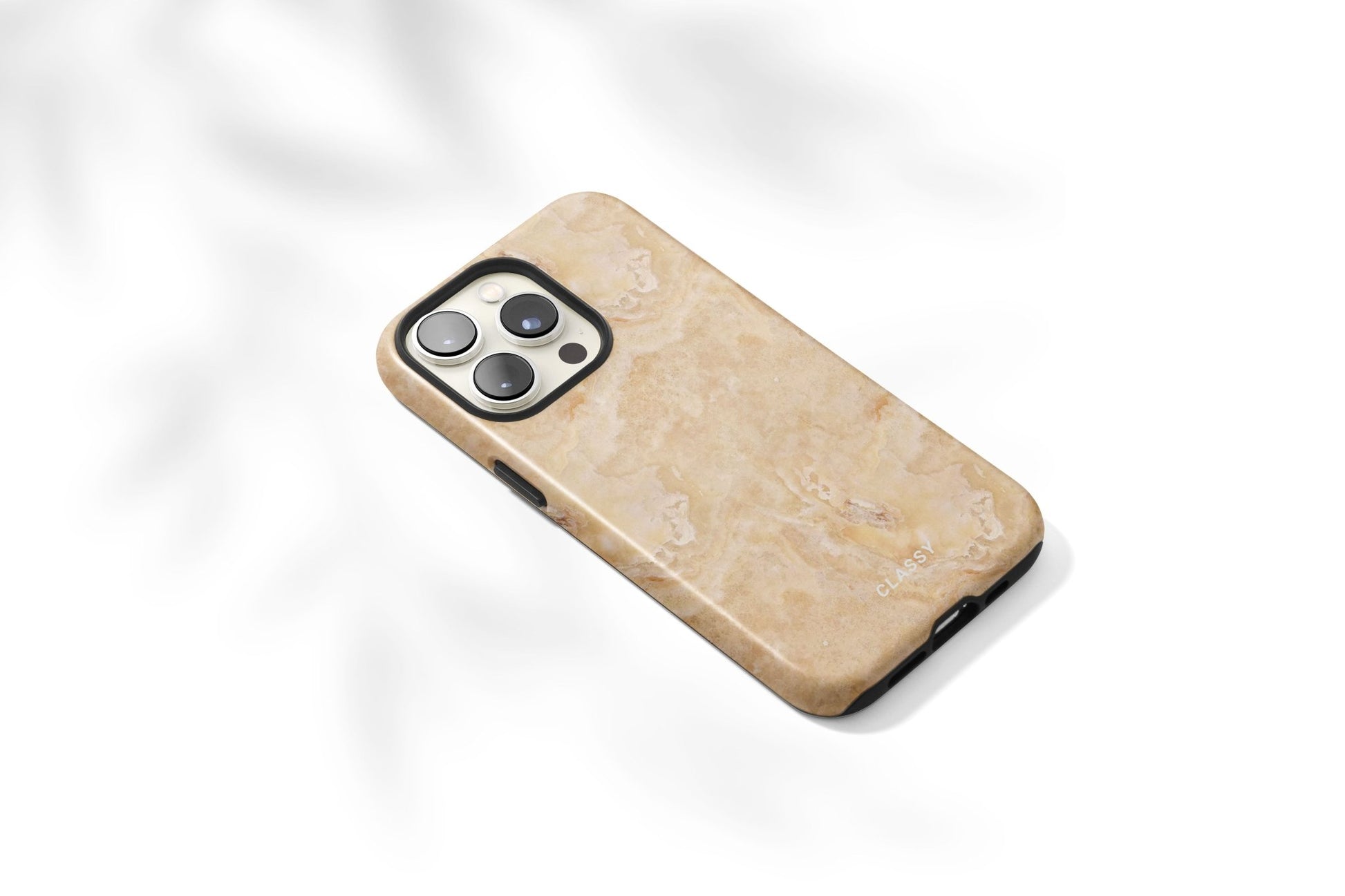 Beige Marble Tough Case - Classy Cases - Phone Case - iPhone 15 - Glossy -