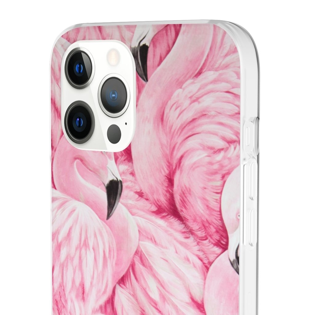 Big Flamingos Flexi Case - Classy Cases - Phone Case - iPhone 12 Pro Max with gift packaging - -
