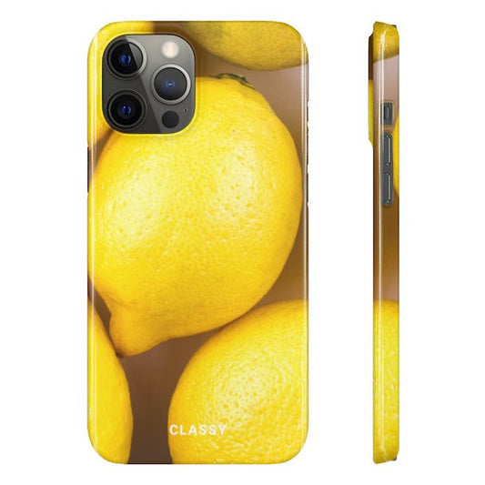 Big Lemons Snap Case - Classy Cases - Phone Case - iPhone 12 Pro Max - Glossy -
