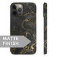 Black and Gold Marble Snap Case - Classy Cases - Phone Case - iPhone 12 Pro Max - Glossy -