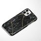 Black and Gold Marble Snap Case - Classy Cases - Phone Case - iPhone 14 - Glossy -
