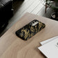 Black and Gold Pattern Tough Case - Classy Cases - Phone Case - Samsung Galaxy S23 - Matte -