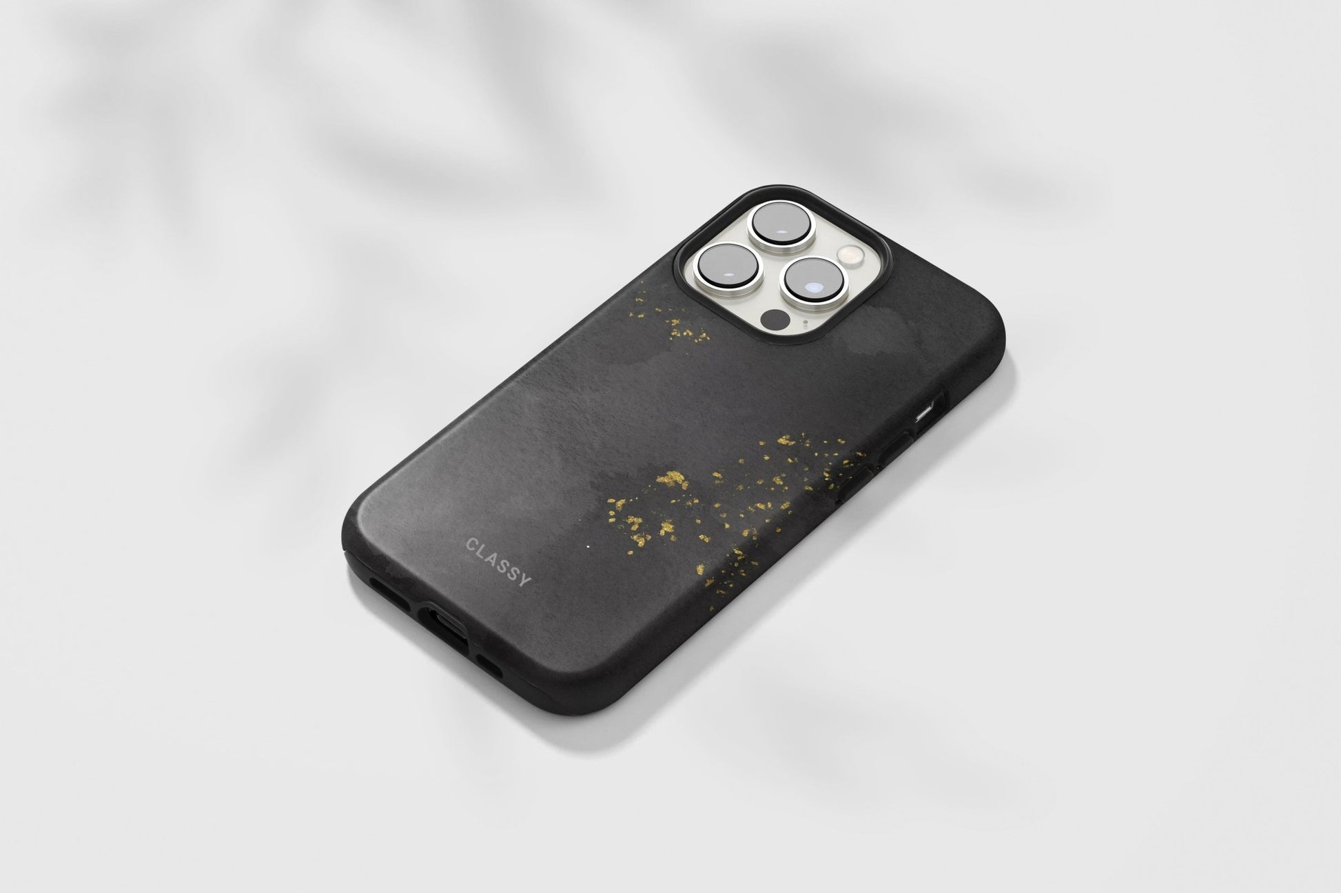 Black and Gold Tough Case with Sprinkles - Classy Cases