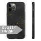 Black and Gold Tough Case with Sprinkles - Classy Cases - Phone Case - Samsung Galaxy S23 - Glossy -