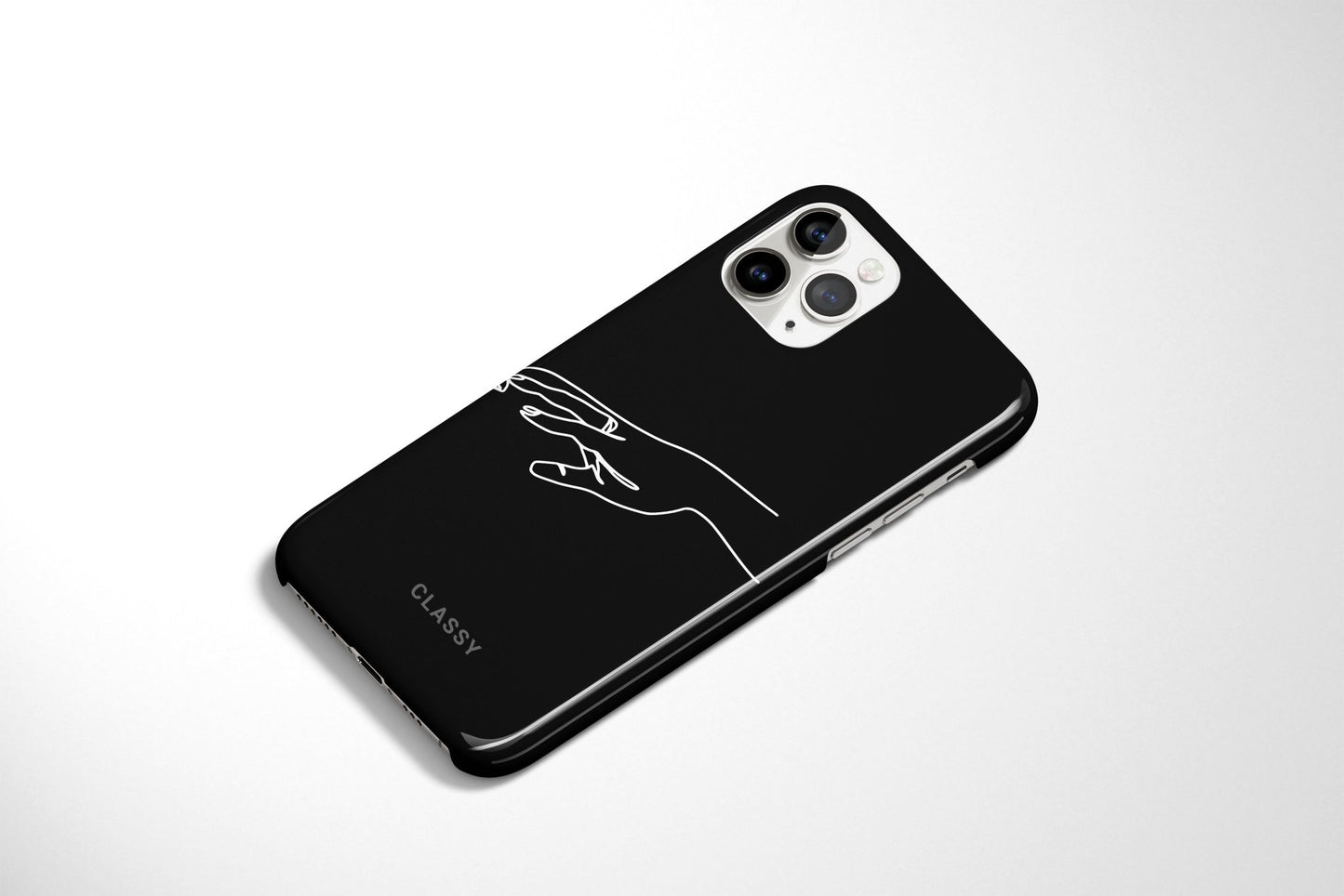 Black Couple Hands Snap Case - Classy Cases - Phone Case - iPhone 12 Pro Max - Glossy -