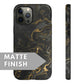 Black Gold Marble Tough Case - Classy Cases - Phone Case - Samsung Galaxy S23 - Glossy -