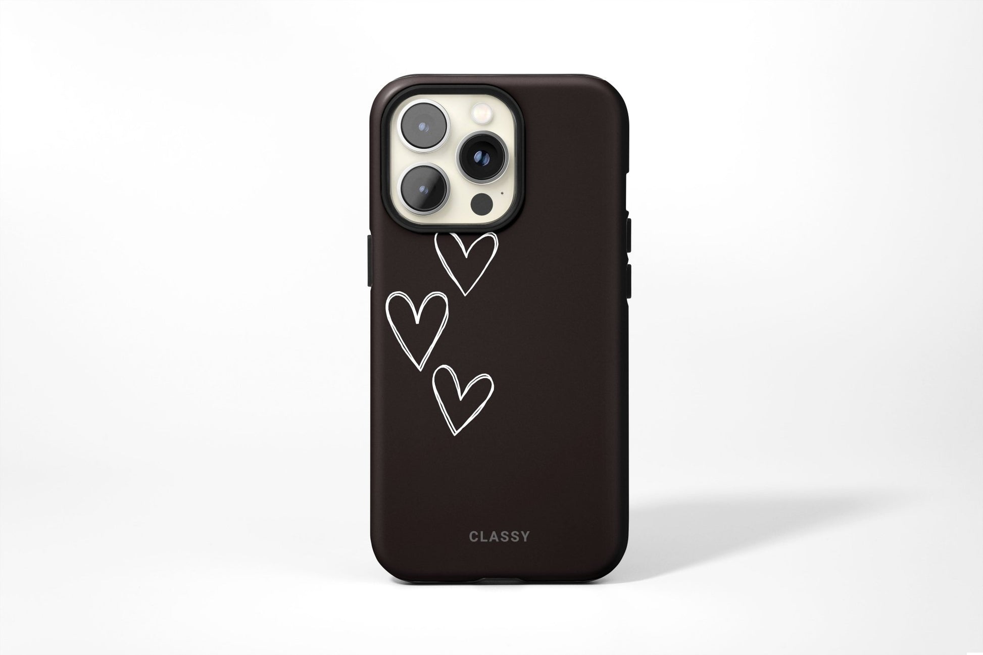 Black Hearts Couple Tough Case - Classy Cases - Phone Case - iPhone 12 Pro Max - Glossy -