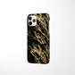 Black Snap Case with Gold Pattern - Classy Cases - Phone Case - iPhone 12 Pro Max - Glossy -