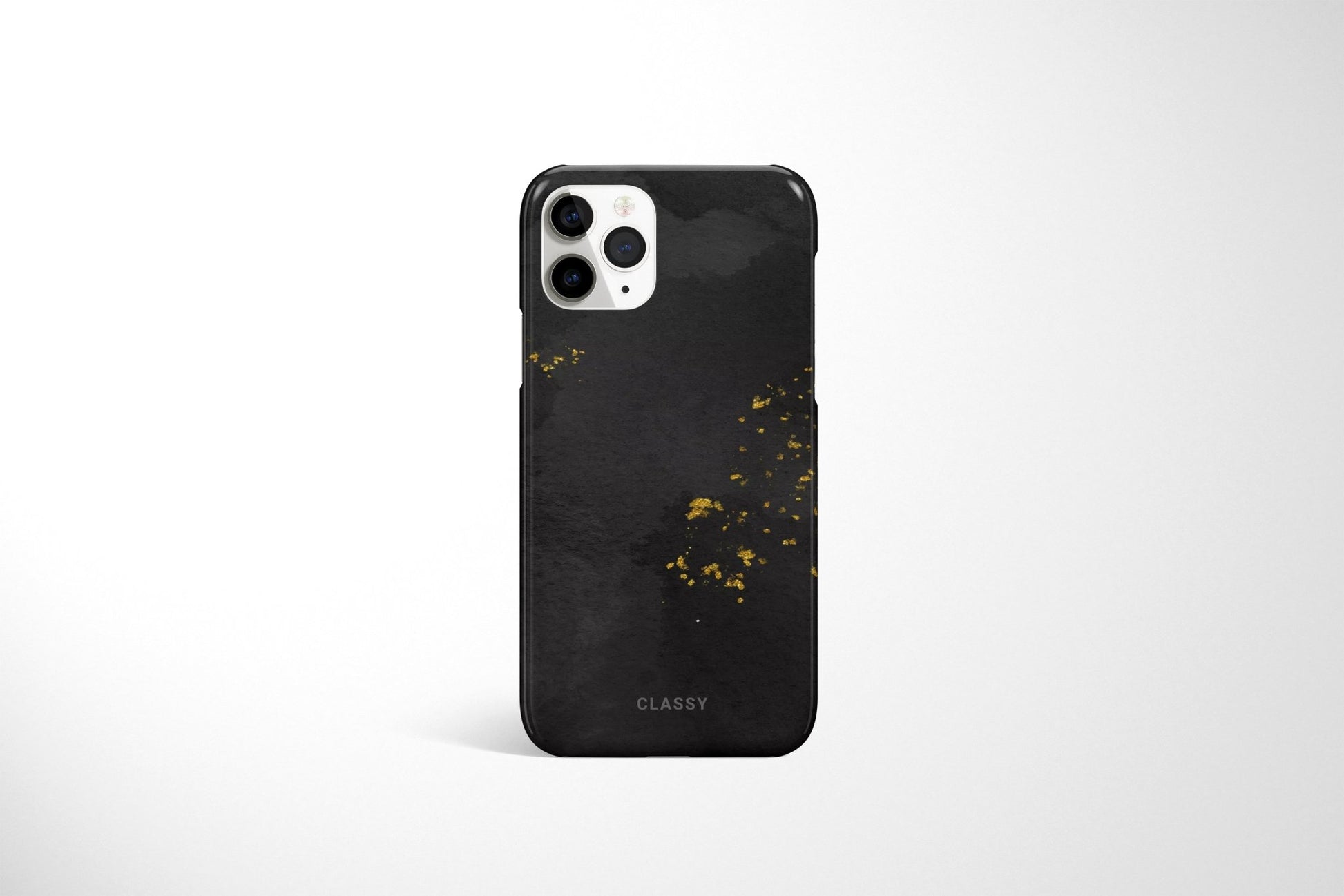 Black Snap Case with Gold Sprinkles - Classy Cases
