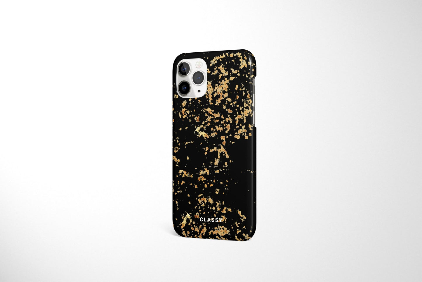 Black Snap Case with Gold Sprinkles - Classy Cases