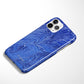 Blue Leaves Snap Case - Classy Cases - Phone Case - iPhone 12 Pro Max - Glossy -