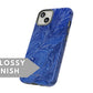 Blue Leaves Tough Case - Classy Cases - Phone Case - iPhone 15 - Glossy -