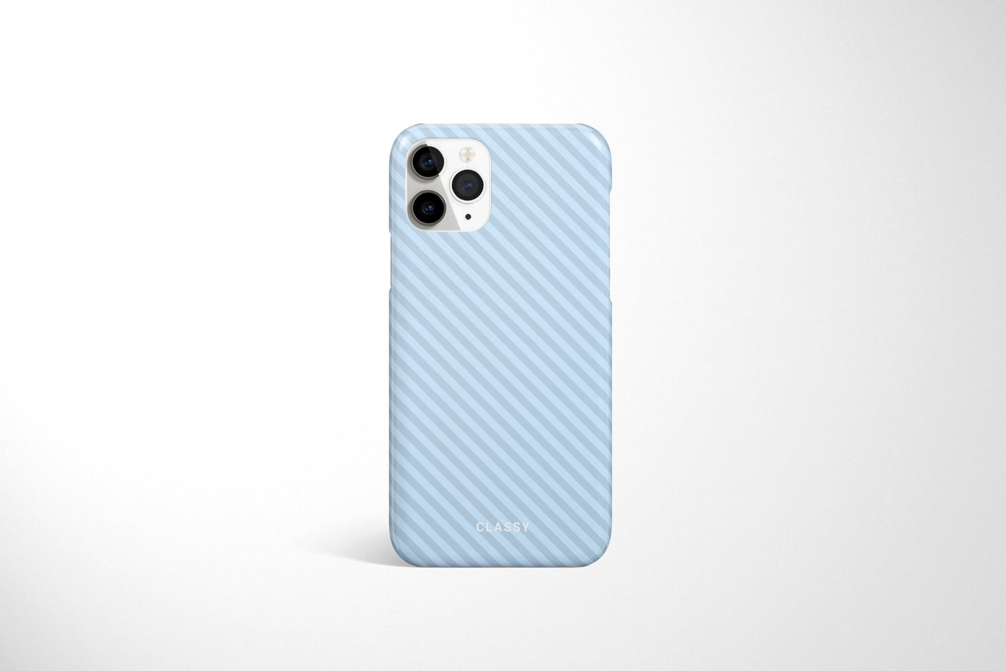 Blue Striped Snap Case - Classy Cases