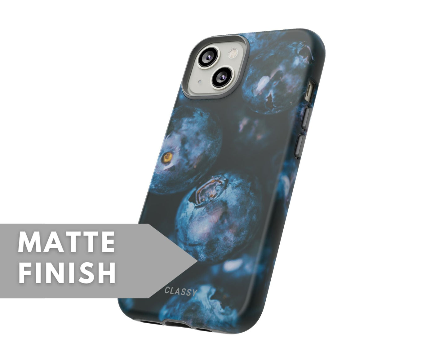 Blueberries Tough Case - Classy Cases - Phone Case - iPhone 15 - Glossy -