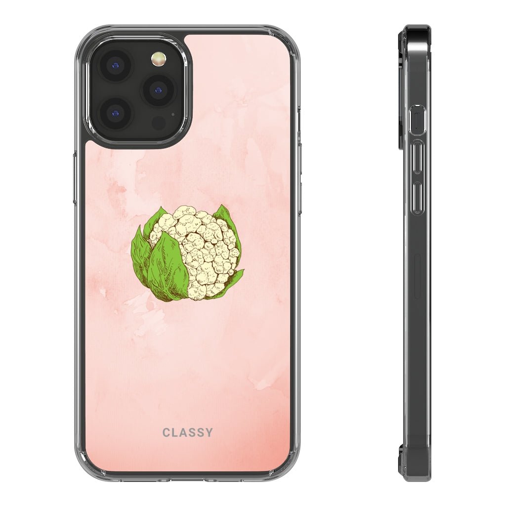 Cauliflower Pink Clear Case - Classy Cases