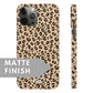 Cheetah Print Snap Case - Classy Cases - Phone Case - iPhone 14 - Glossy -