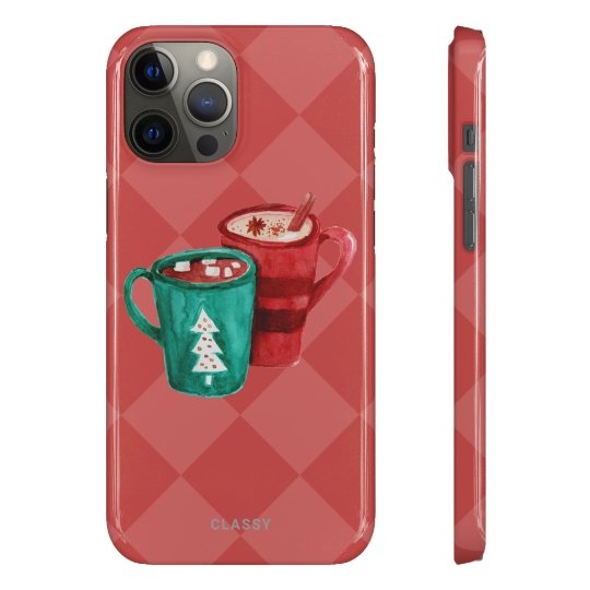 Christmas Snap Case with Mugs - Classy Cases - Phone Case - iPhone 12 Pro Max - Glossy -