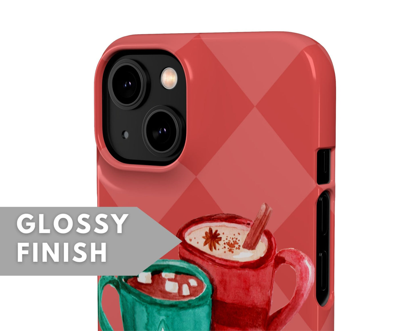 Christmas Snap Case with Mugs - Classy Cases - Phone Case - iPhone 14 - Glossy -