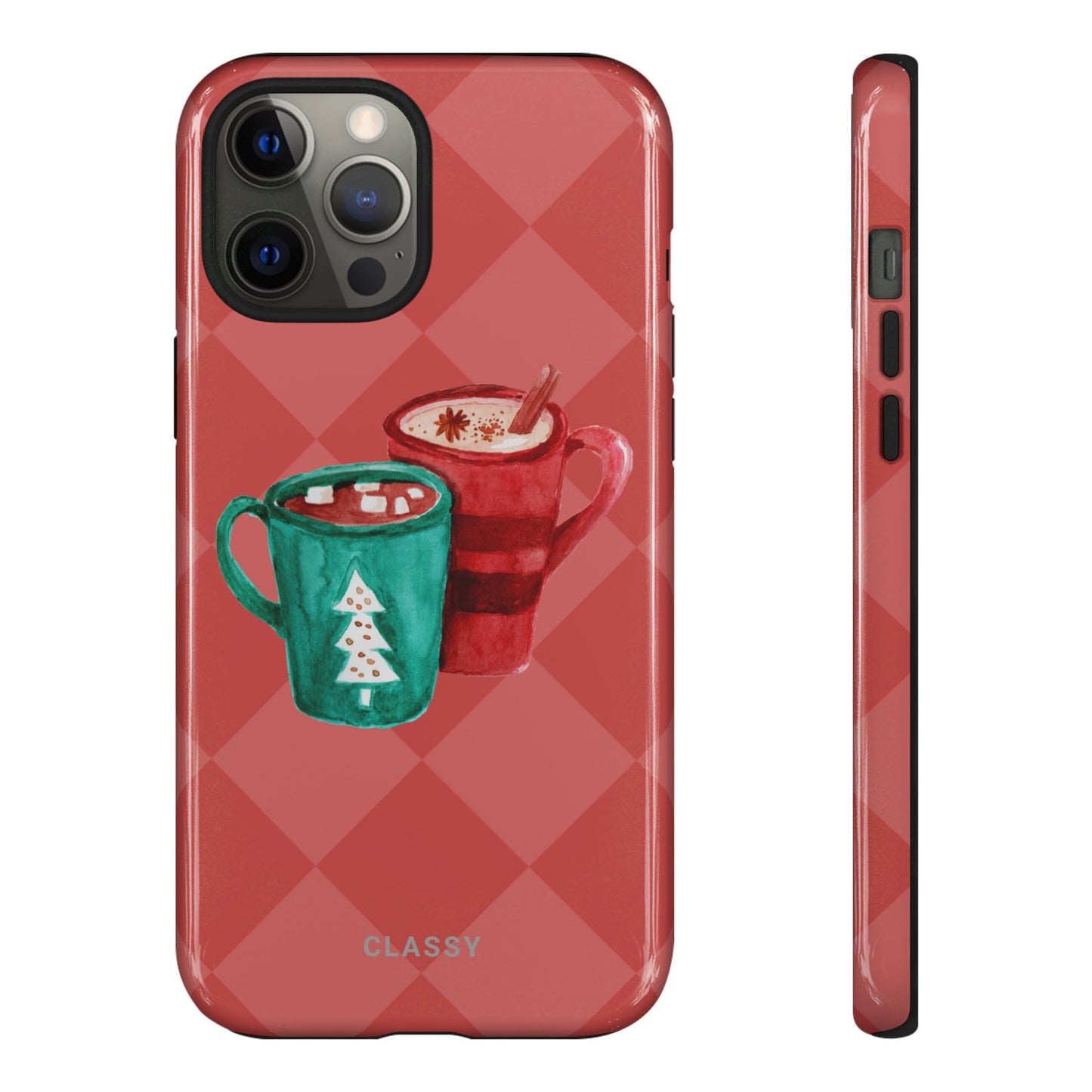 Christmas Tough Case with Mugs - Classy Cases - Phone Case - iPhone 12 Pro Max - Glossy -