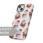 Christmas Tough Case with Snowman and Santa - Classy Cases - Phone Case - iPhone 15 - Glossy -