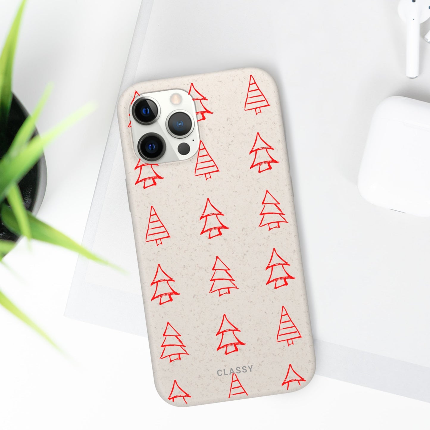 Christmas Trees Biodegradable Case - Classy Cases