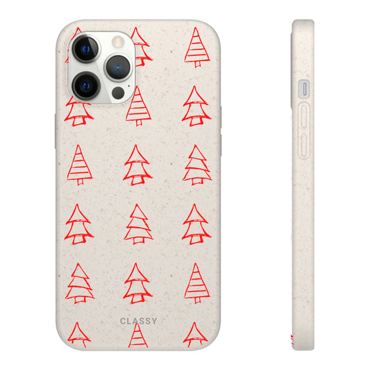 Christmas Trees Biodegradable Case - Classy Cases - Phone Case - iPhone 12 Pro Max with gift packaging - -