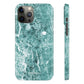 Cian Blue Marble Snap Case - Classy Cases - Phone Case - iPhone 14 - Glossy -