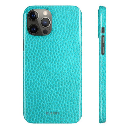 Cian Blue Pattern Snap Case - Classy Cases - Phone Case - iPhone 12 Pro Max - Glossy -