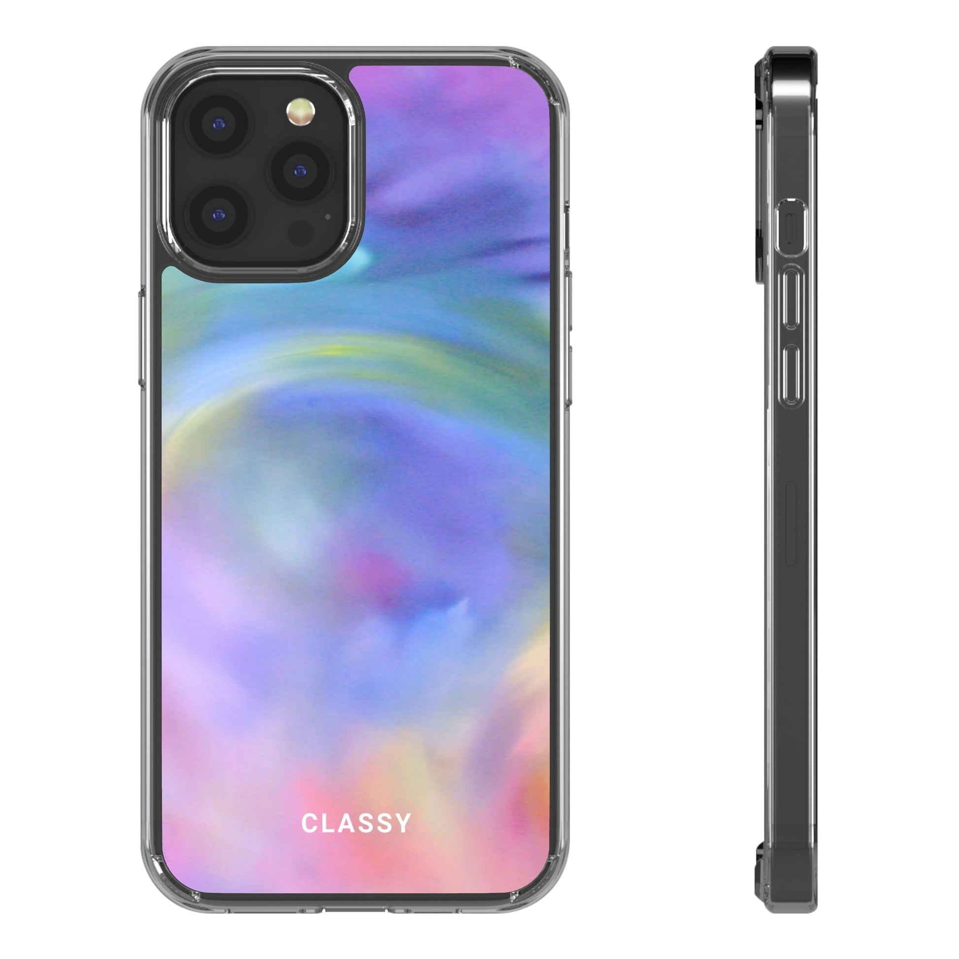 Colorful Pastel Pride Clear Case - Classy Cases - Phone Case - iPhone 12 Pro Max - With gift packaging -