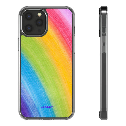 Colorful Pride LMBTQ Clear Case - Classy Cases - Phone Case - iPhone 12 Pro Max - With gift packaging -
