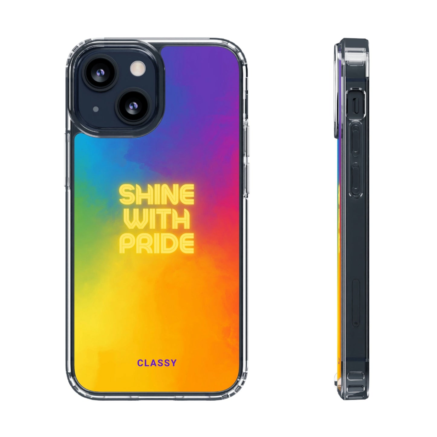 Colorful Pride LMBTQ Clear Case - Classy Cases - Phone Case - iPhone 13 Mini - Without gift packaging -