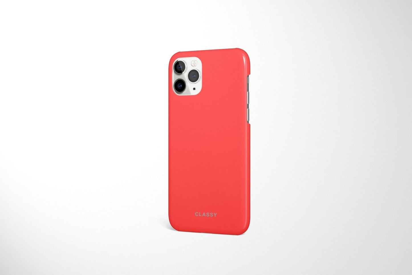 Coral Red Snap Case - Classy Cases - Phone Case - iPhone 12 Pro Max - Glossy -