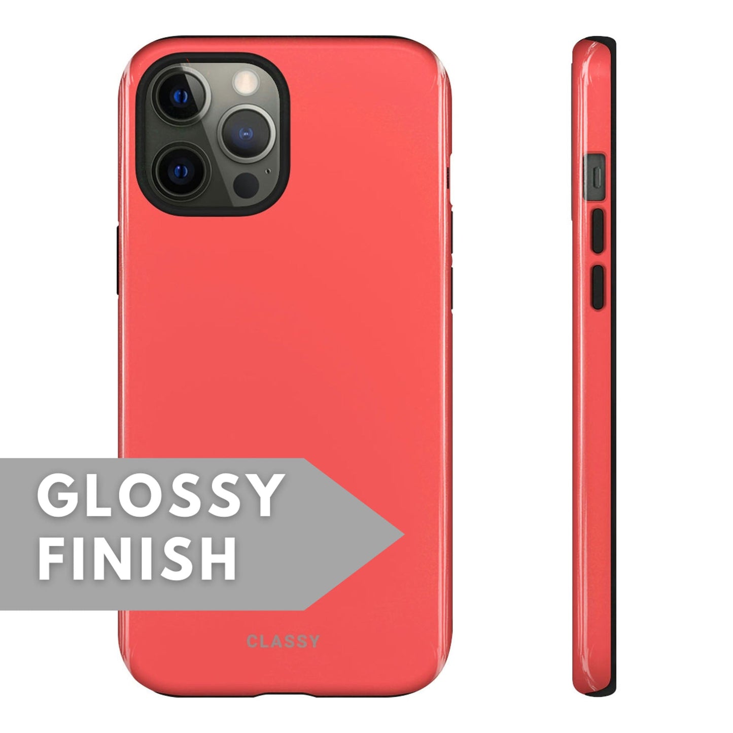 Coral Red Tough Case - Classy Cases