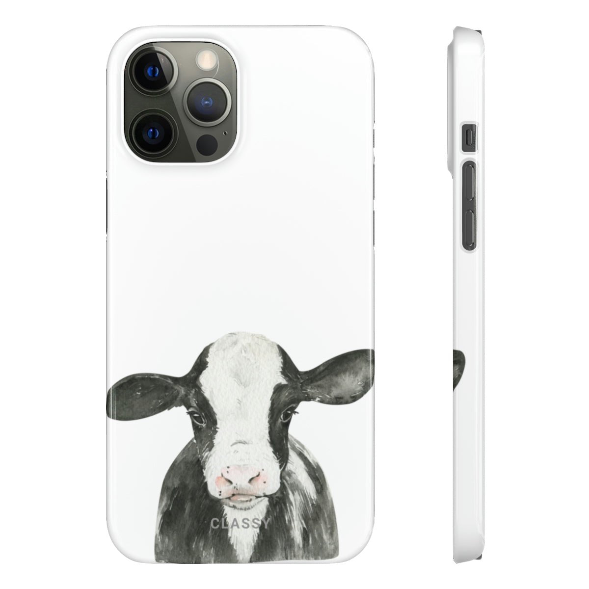 Cow Snap Case - Classy Cases - Phone Case - iPhone 14 - Glossy -