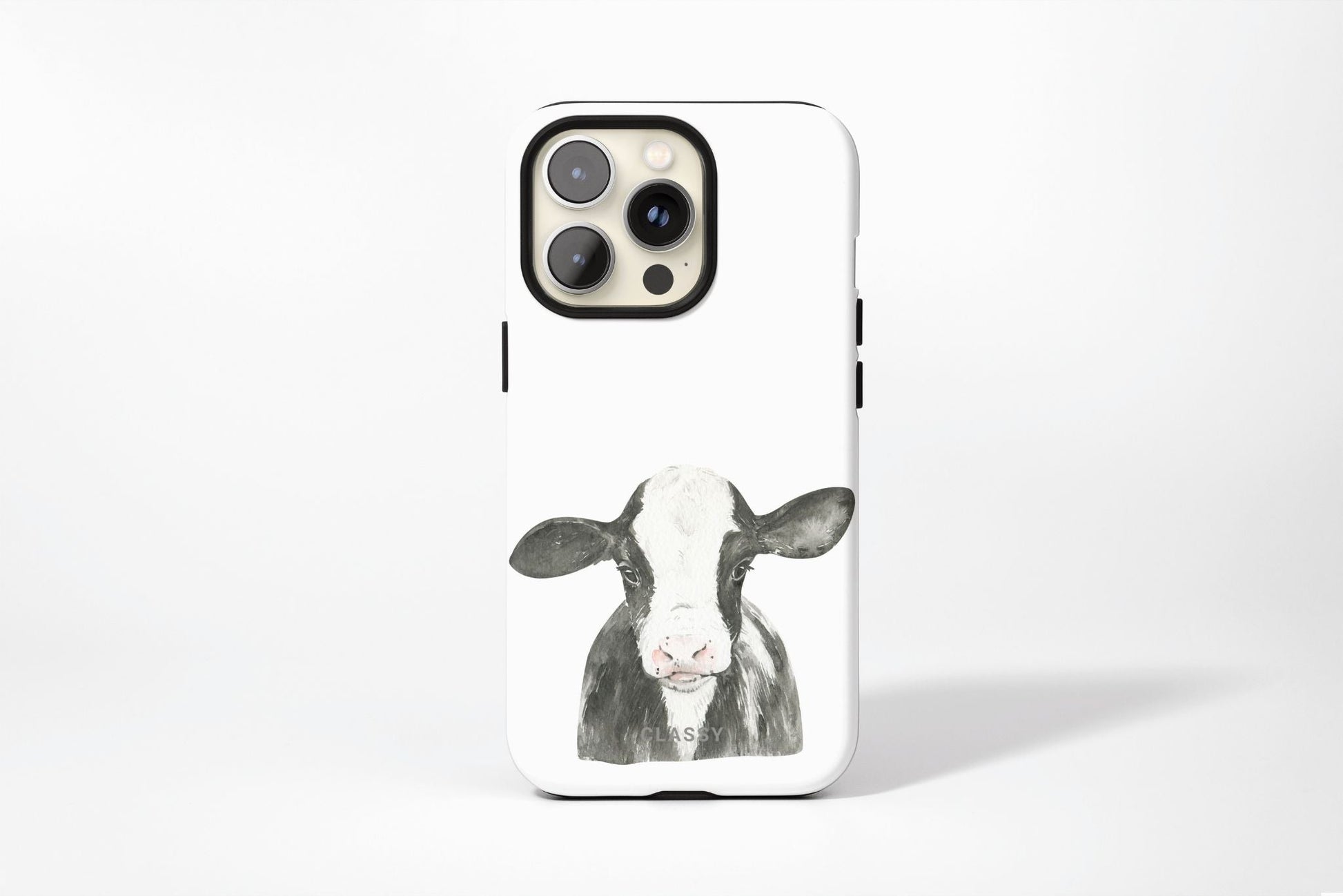 Cow Tough Case - Classy Cases - Phone Case - iPhone 14 - Glossy -