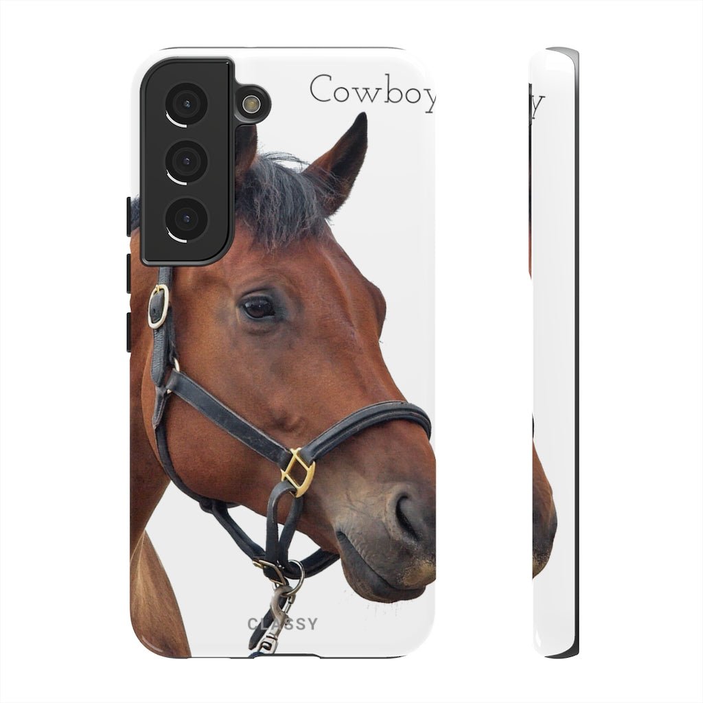 Cowboy Horse Tough Case - Classy Cases - Phone Case - Samsung Galaxy S22 - Glossy -