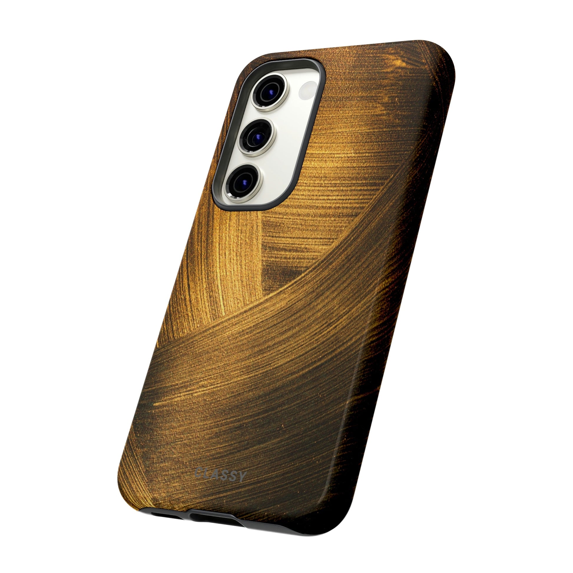 Dark Gold Pattern Tough Case - Classy Cases - Phone Case - Samsung Galaxy S23 - Glossy -