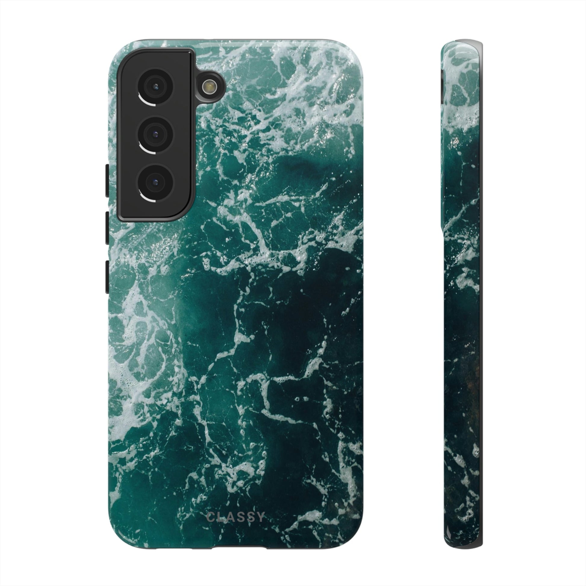 Dark Navy Ocean Tough Case - Classy Cases - Phone Case - Samsung Galaxy S22 - Glossy -