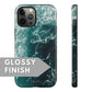 Dark Navy Ocean Tough Case - Classy Cases - Phone Case - Samsung Galaxy S22 - Glossy -