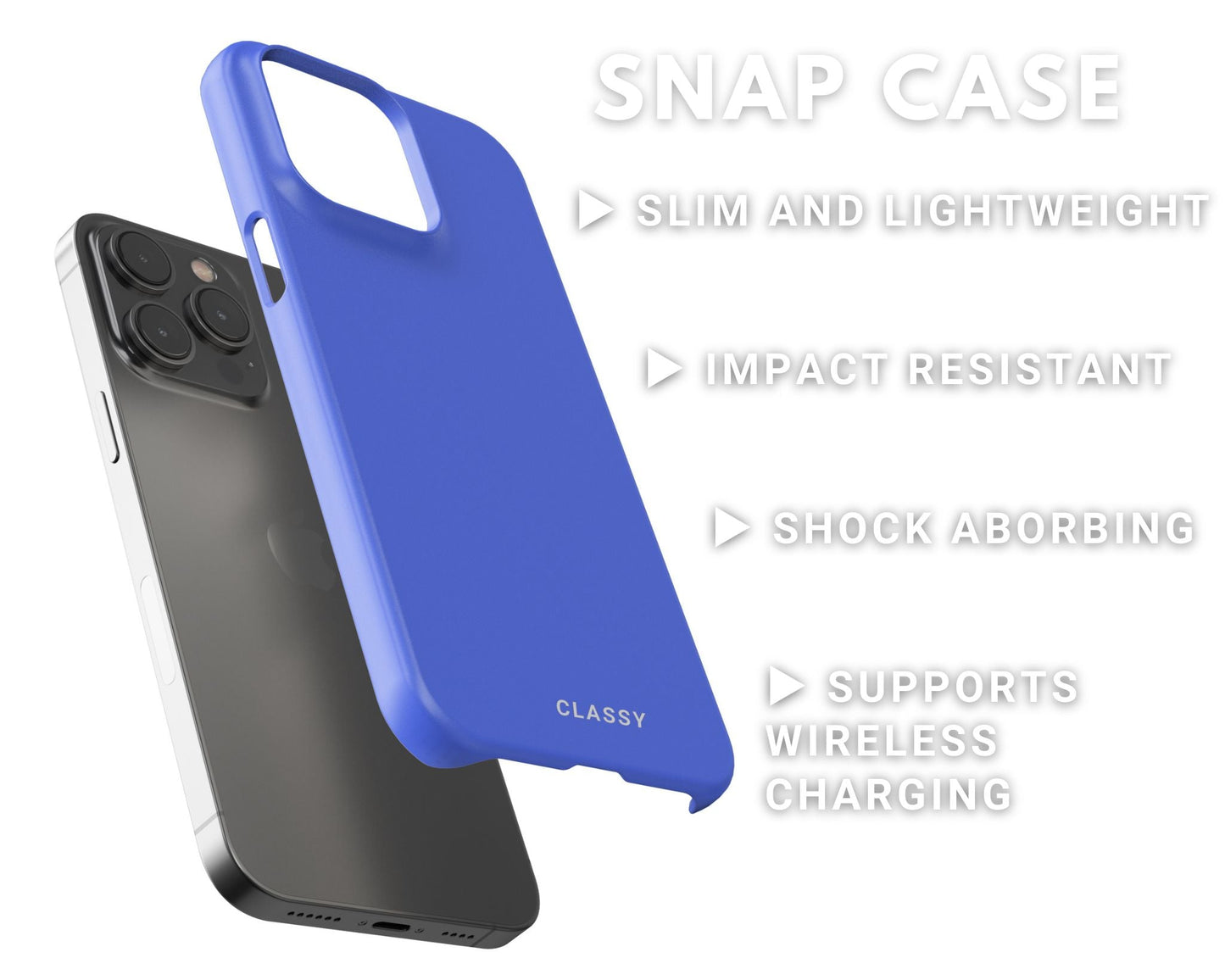Deep Blue Snap Case - Classy Cases