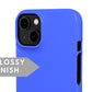 Deep Blue Snap Case - Classy Cases - Phone Case - iPhone 14 - Glossy -