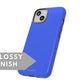 Deep Blue Tough Case - Classy Cases - Phone Case - iPhone 14 - Glossy -