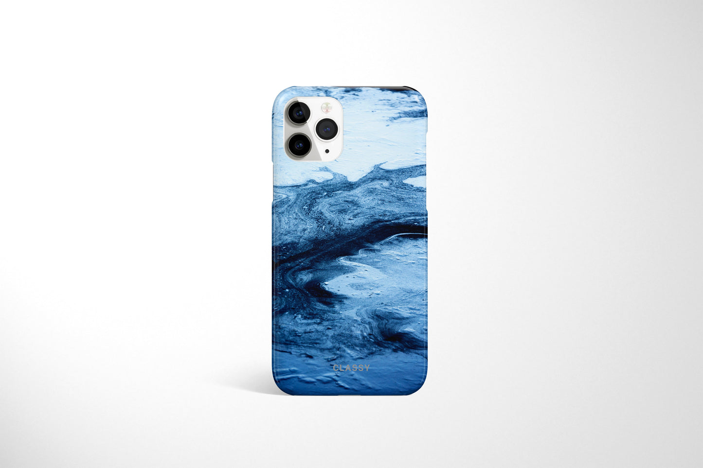 Diverse Blues Marble Snap Case - Classy Cases - Phone Case - iPhone 12 Pro Max - Glossy -