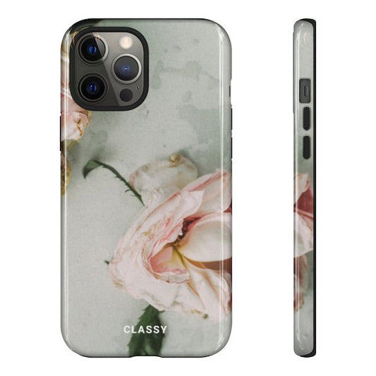 Dropped Rose Tough Case - Classy Cases - Phone Case - iPhone 12 Pro Max - Glossy -