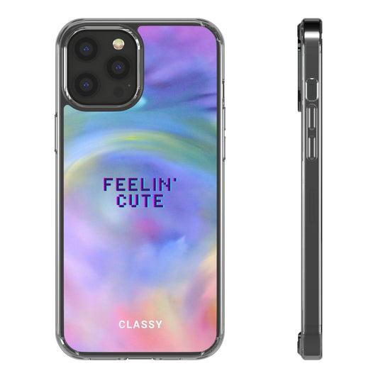 Feelin' Cute LMBTQ Pastel Clear Case - Classy Cases - Phone Case - iPhone 12 Pro Max - With gift packaging -
