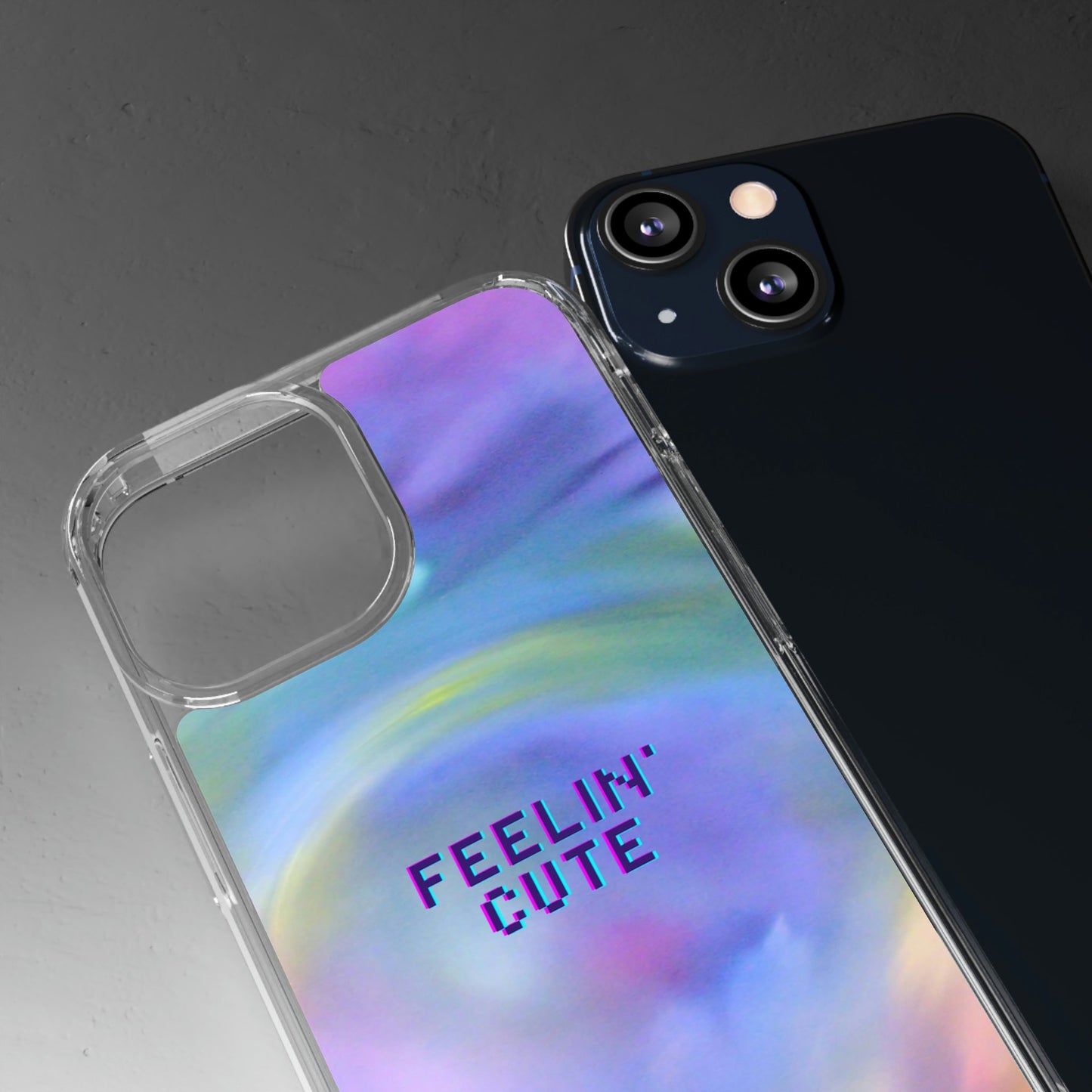 Feelin' Cute LMBTQ Pastel Clear Case - Classy Cases - Phone Case - iPhone 13 Mini - Without gift packaging -